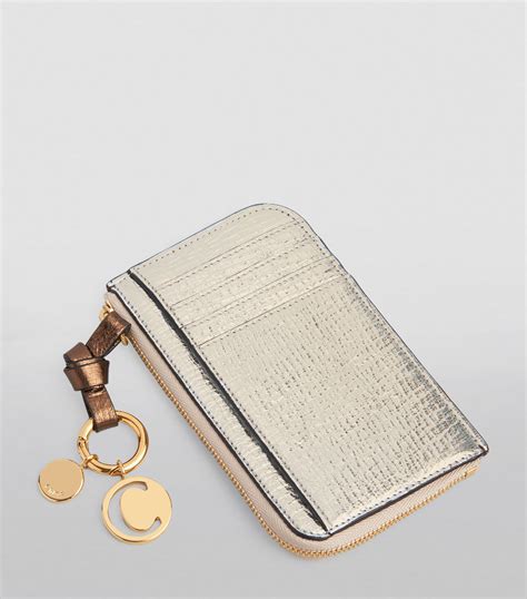 chloe c leather card holder|chloe alphabet card holder uk.